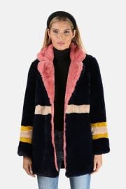 Apparis Lisa Faux Fur Coat - Multicolor at Garmentory