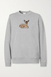 Appliquéd cotton-jersey sweatshirt at Net A Porter