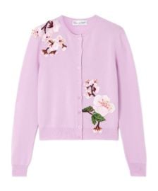 Appliquéd wool cardigan at Senser