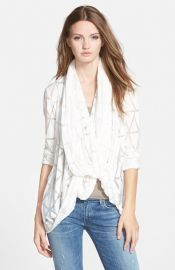 Aprand232s Ramy Brook and39Lennyand39 Drape Neck Cardigan at Nordstrom