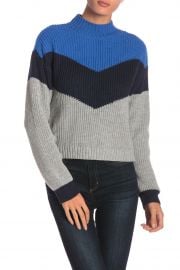 Apres Ski Colorblock Knit Mock Neck Sweater by Ten Sixty Sherman at Nordstrom Rack