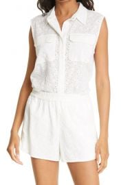 April Eyelet Sleeveless Shirt at Nordstrom