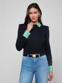 April Poplin Collar Pullover at L'Agence