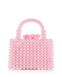 Aqua Beaded Top Handle Bag at Bloomingdales