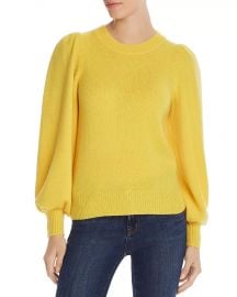 Aqua Cashmere Puff Sleeve sweater at Bloomingdales