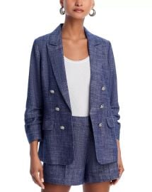 Aqua Chambray Blazer at Bloomingdales