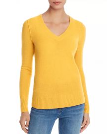 Aqua V-Neck Cashmere Sweater at Bloomingdales