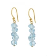 Aquamarine stack earrings by Peggy Li at Peggy Li