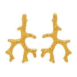 Aquata Earrings - 24k Gold ndash at Angelina Alvarez