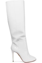 Aquazzura - Brera patent-leather knee boots at Net A Porter