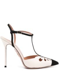 Aquazzura 105mm Camille Pumps Neutrals at Farfetch