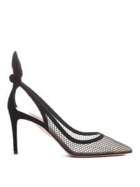 Aquazzura Bow tie mesh pumps - Black - WomenDENMIDP1MSU000 at THEBS