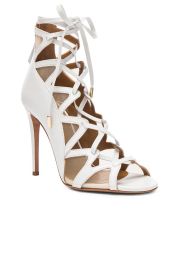 Aquazzura French Lover Leather Heels at Forward