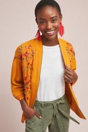 Arabella Embroidered Jacket by Anthropologie at Anthropologie