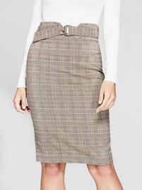 Aracelli Plaid Pencil Skirt at Guess