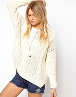 Aran knit sweater at Asos