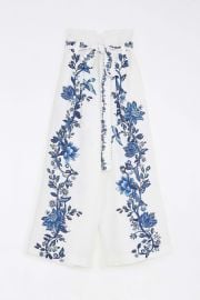 Arara Floral Linen Pants  at Farm Rio