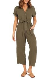 Archie Tie Waist Linen Jumpsuit at Nordstrom