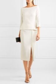 Ardingly Crepe Peplum Dress by Roland Mouret at Net A Porter