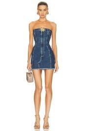 Area Blue Mussel Flower Minidress at Forward