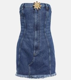 Area Blue Mussel Flower Minidress at Mytheresa