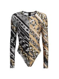 Area Chain Long Sleeve Bodysuit at Saks Fifth Avenue