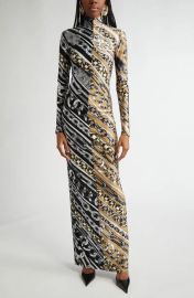 Area Chain link print dress at Nordstrom