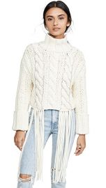 Area Cropped Cable Knit Sweater at Shopbop