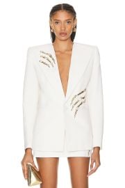 Area Crystal Claw Relaxed Blazer at FWRD