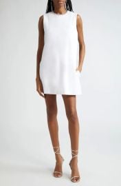 Area Crystal Heart Back Cutout Ponte Minidress at Nordstrom