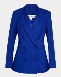 Argent Chelsea Double Breasted Seasonless Wool Blazer at Neiman Marcus