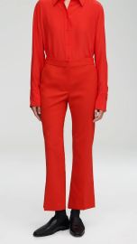 Argent Slim Kick Flare Trouser in Scarlet at Argent