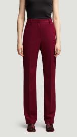 Argent Straight Leg Trouser in Seasonless Wool Burgundy at Argent