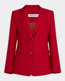 Argent Two Button Seasonless Wool Blazer at Neiman Marcus