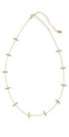 Argento Vivo Bar Station Chain Choker Necklace at Shopbop