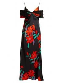 Argos floral-print silk-satin dress at Matches