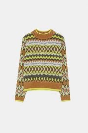 Argyle Knit Sweater by Zara at Zara