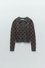 Argyle Knit Sweater by Zara at Zara