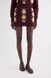 Argyle Wool & Cashmere Miniskirt at Nordstrom