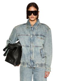 Aria Bomber Jacket Youth - Mid Blue Denim Ksubi at Ksubi