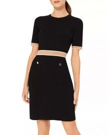 Aria Colorblocked Trim Dress at Bloomingdales