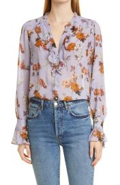 Arianne Long Sleeve Silk Blouse by Paige at Nordstrom