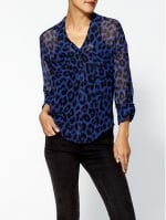 Arias blue leopard shirt at Piperlime