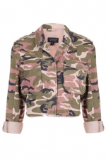 Aria's camo jacket at Topshop at Topshop