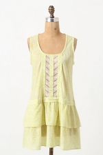 Aria's green top at Anthropologie