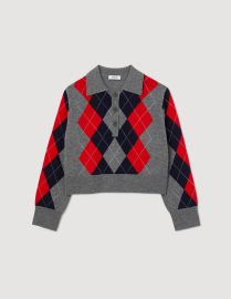 Ariella Diamond polo neck sweater - Sweaters Cardigans Paris at Sandro