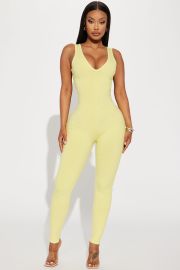 Ariella Snatched Jumpsuit - Banana Fashion Nova Jumpsuits Fashion Nova at Fashion Nova