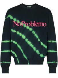 Aries slogan-print tie-dye Sweatshirt - at Farfetch