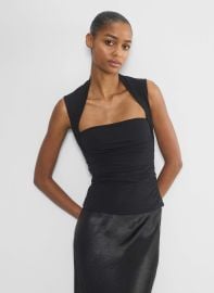 Aritzia Casual Contour Flourish Top in Black at Aritzia