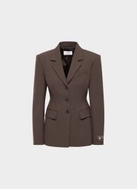Aritzia Standout Blazer in Rich Mocha Brown at Aritzia